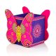 Handcrafted Wooden Butterfly Motif Pen Stand